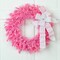 Northlight 24" Pre-Lit Pink Spruce Artificial Christmas Wreath, Pink Lights